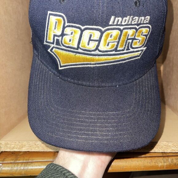 Vintage Indiana Pacers Starter Fitted Wool Hat Cap RARE Size 7 - 7 3/4 - Picture 4 of 16